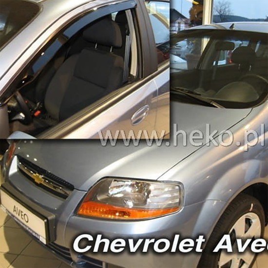 ΑΝΕΜΟΘΡΑΥΣΤΕΣ ΓΙΑ CHEVROLET AVEO CLASSIC 4D SEDAN 2004-2006 / 5D HTB 2004-2010 ΖΕΥΓΑΡΙ ΕΞΩΤΕΡΙΚΟΙ ΑΠΟ ΕΥΚΑΜΠΤΟ ΦΙΜΕ ΠΛΑΣΤΙΚΟ HEKO - 2 ΤΕΜ.-Heko-ΑΝΕΜ.10516