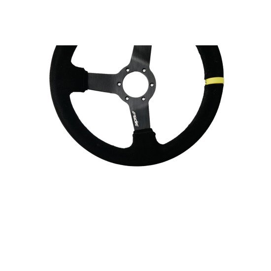 ΤΙΜΟΝΙ ΤΡΙΑΚΤΙΝΟ 320 mm/ΠΑΧΟΣ 104 mm/BΑΘΟΣ 47 mm ΜΑΥΡΟ ΣΟΥΕΤ ΜΕ ΚΙΤΡΙΝΗ ΡΙΓΑ SIMONI RACING - 1 TEM.-Simoni Racing-CAR/320C ΤΙΜΟΝΙ ΤΡΙΑΚΤΙΝΟ 320 mm/ΠΑΧΟΣ 104 mm/BΑΘΟΣ 47 mm ΜΑΥΡΟ ΣΟΥΕΤ ΜΕ ΚΙΤΡΙΝΗ ΡΙΓΑ SIMONI RACING - 1 TEM.-Simoni Racing-CAR/320C