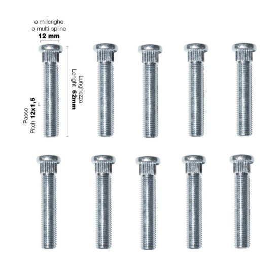 ΜΠΟΥΖΟΝΙΑ 12x1.5 62mm 10ΤΕΜ.-Simoni Racing-SRCRP/3-10 ΜΠΟΥΖΟΝΙΑ 12x1.5 62mm 10ΤΕΜ.-Simoni Racing-SRCRP/3-10
