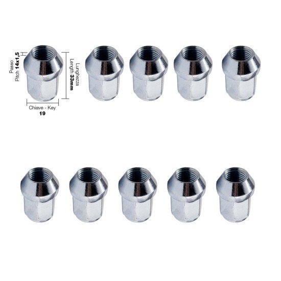 ΠΑΞΙΜΑΔΙ ΚΩΝΙΚΟ 14x1,5 (33mm) (19) 10ΤΕΜ.-Simoni Racing-SRDR/15-10 ΠΑΞΙΜΑΔΙ ΚΩΝΙΚΟ 14x1,5 (33mm) (19) 10ΤΕΜ.-Simoni Racing-SRDR/15-10
