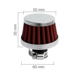 ΦΙΛΤΡΑΚΙ ΑΝΑΘΥΜΙΑΣΕΩΝ Φ 25 mm -  50-60 Χ 35 mm (ΚΟΚΚΙΝΟ)-Simoni Racing-SRFSR/3X ΦΙΛΤΡΑΚΙ ΑΝΑΘΥΜΙΑΣΕΩΝ Φ 25 mm -  50-60 Χ 35 mm (ΚΟΚΚΙΝΟ)-Simoni Racing-SRFSR/3X