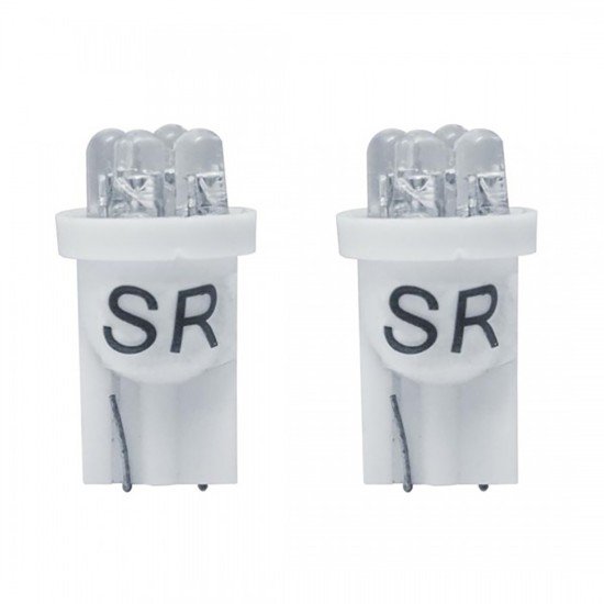 T10 W5W 12V ΛΕΥΚΑ ΜΕ 4LED 2ΤΕΜ-Simoni Racing-SRLM4/W T10 W5W 12V ΛΕΥΚΑ ΜΕ 4LED 2ΤΕΜ-Simoni Racing-SRLM4/W