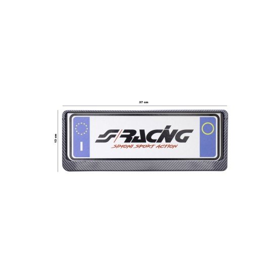 ΠΛΑΙΣΙΟ ΠΙΝΑΚΙΔΑΣ CARBON LOOK ΕΜΠΡΟΣ SIMONI RACING 37 x 13 cm - 1 TEM.-Simoni Racing-SRPTX/ACL ΠΛΑΙΣΙΟ ΠΙΝΑΚΙΔΑΣ CARBON LOOK ΕΜΠΡΟΣ SIMONI RACING 37 x 13 cm - 1 TEM.-Simoni Racing-SRPTX/ACL