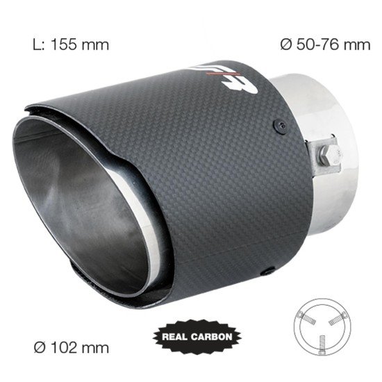 ΑΚΡΟ ΕΞΑΤΜΙΣΗΣ REAL CARBON 50-76mm ΣΤΡΟΓΓΥΛΟ-Simoni Racing-SRTRX/98C ΑΚΡΟ ΕΞΑΤΜΙΣΗΣ REAL CARBON 50-76mm ΣΤΡΟΓΓΥΛΟ-Simoni Racing-SRTRX/98C