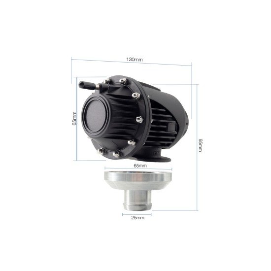 ΣΚΑΣΤΡΑ ΜΗΧΑΝΙΚΗ ΜΑΥΡΟ ΧΡΩΜΑ H95mm D75mm Φ25mm SIMONI RACING  - 1 τεμ.-Simoni Racing-SRVBO/14