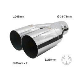 ΑΚΡΟ (ΜΠΟΥΚΑ) ΕΞΑΤΜΙΣΗΣ ΔΙΠΛΗ ΑΠΟΛΗΞΗ 33>73mm (ΜΗΚΟΣ: 280mm/ ΔΙΑΜΕΤΡΟΣ ΕΞΩΤΕΡΙΚΗ 88mmX2) SIMONI RACING - 1 TEM.-Simoni Racing-SRTRX/107 ΑΚΡΟ (ΜΠΟΥΚΑ) ΕΞΑΤΜΙΣΗΣ ΔΙΠΛΗ ΑΠΟΛΗΞΗ 33>73mm (ΜΗΚΟΣ: 280mm/ ΔΙΑΜΕΤΡΟΣ ΕΞΩΤΕΡΙΚΗ 88mmX2) SIMONI RACING - 1 TEM.-Simoni Racing-SRTRX/107