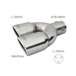 ΜΠΟΥΚΑ ΔΙΠΛΗ ΧΡΩΜΙΟΥ TRX/18L 165x77mm 235mm 35>58mm  SIMONI RACING - 1 TEM-Simoni Racing-SRTRX/18L ΜΠΟΥΚΑ ΔΙΠΛΗ ΧΡΩΜΙΟΥ TRX/18L 165x77mm 235mm 35>58mm  SIMONI RACING - 1 TEM-Simoni Racing-SRTRX/18L