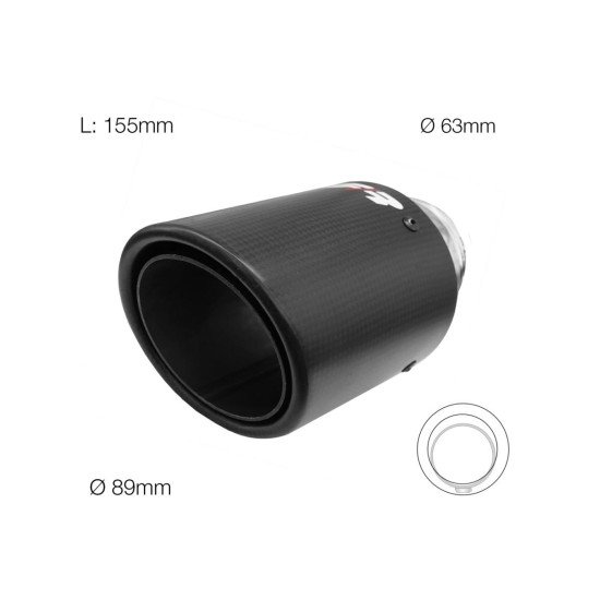 ΑΚΡΟ ΕΞΑΤΜΙΣΗΣ TRX95C REAL CARBON 63-89mm ΜΗΚΟΣ 155mm-Simoni Racing-SRTRX/95C ΑΚΡΟ ΕΞΑΤΜΙΣΗΣ TRX95C REAL CARBON 63-89mm ΜΗΚΟΣ 155mm-Simoni Racing-SRTRX/95C