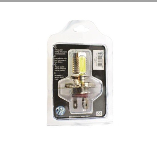 Λάμπα Η4 LED 4x1,5W HP 6W 12V Λευκή 1τεμ-M-Tech-LBX14/MT Λάμπα Η4 LED 4x1,5W HP 6W 12V Λευκή 1τεμ-M-Tech-LBX14/MT