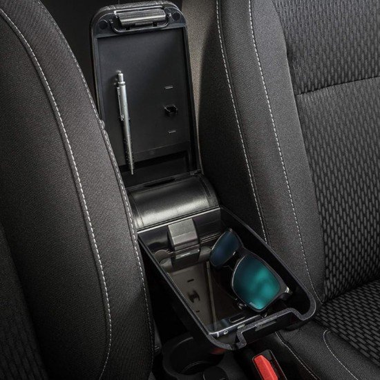 Ολοκληρωμένος Τεμπέλης Καθίσματος ARMSTER 3 SEAT MOUNTED για Ford Transit Connect LHD 2018+ από Πλαστικό και Vegan Δέρμα σε Μαύρο Χρώμα RATI - 1 τεμ.-Rati-V01085/RT