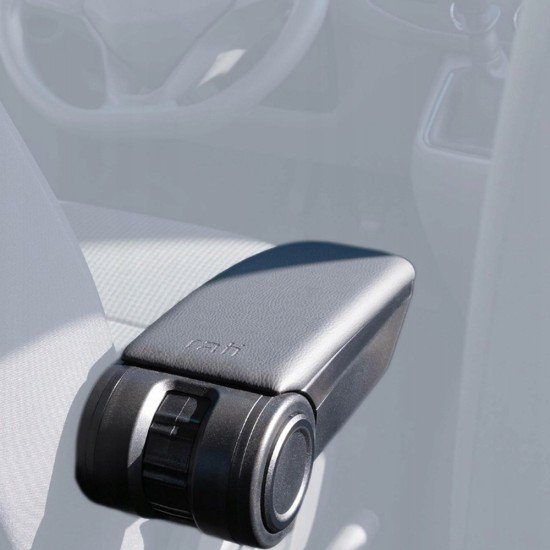 Ολοκληρωμένος Τεμπέλης Καθίσματος ARMSTER 3 PLUG & PLAY για Renault Express Van LHD 2021+ (με Εργοστασιακό Υποβραχιόνιο) από Πλαστικό και Vegan Δέρμα σε Μαύρο Χρώμα RATI - 1 τεμ.-Rati-V01485/RT
