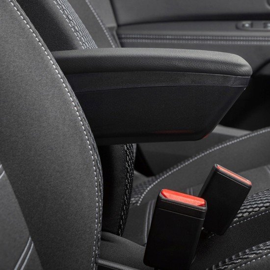 Ολοκληρωμένος Τεμπέλης Καθίσματος ARMSTER 3 PLUG & PLAY για Renault Express Van LHD 2021+ (με Εργοστασιακό Υποβραχιόνιο) από Πλαστικό και Vegan Δέρμα σε Μαύρο Χρώμα RATI - 1 τεμ.-Rati-V01485/RT