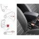 Ολοκληρωμένος Τεμπέλης Καθίσματος ARMSTER 3 PLUG & PLAY για Opel Mokka LHD 2012-2016 / Opel Mokka X LHD 2016-2020 (με Εργοστασιακό Υποβραχιόνιο) από Πλαστικό και Vegan Δέρμα σε Μαύρο Χρώμα RATI - 1 τεμ.-Rati-V01519/RT