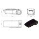Ολοκληρωμένος Τεμπέλης Καθίσματος ARMSTER 3 PLUG & PLAY για Opel Mokka LHD 2012-2016 / Opel Mokka X LHD 2016-2020 (με Εργοστασιακό Υποβραχιόνιο) από Πλαστικό και Vegan Δέρμα σε Μαύρο Χρώμα RATI - 1 τεμ.-Rati-V01519/RT