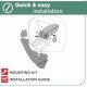 Ολοκληρωμένος Τεμπέλης Καθίσματος ARMSTER 3 PLUG & PLAY για Opel Mokka LHD 2012-2016 / Opel Mokka X LHD 2016-2020 (με Εργοστασιακό Υποβραχιόνιο) από Πλαστικό και Vegan Δέρμα σε Μαύρο Χρώμα RATI - 1 τεμ.-Rati-V01519/RT