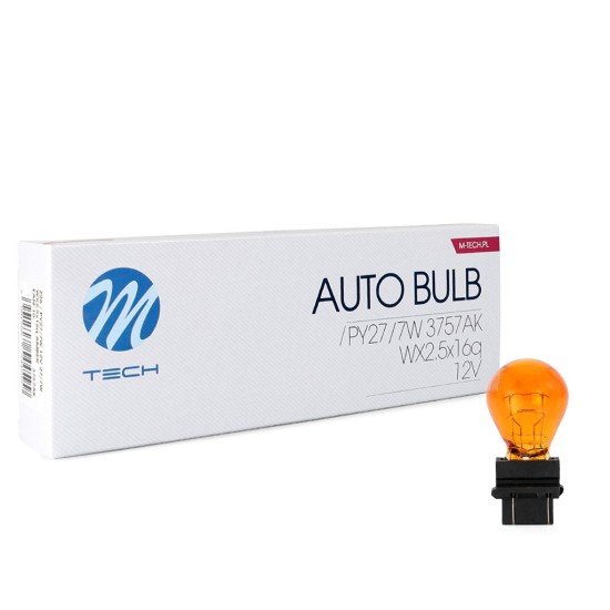 PY27/7W 12V WX2,5x16q ΠΟΡΤΟΚΑΛΙ ΑΛΟΓΟΝΟΥ ΚΟΥΤΙ M-TECH -10 ΤΕΜ.-M-Tech-Z26/MT