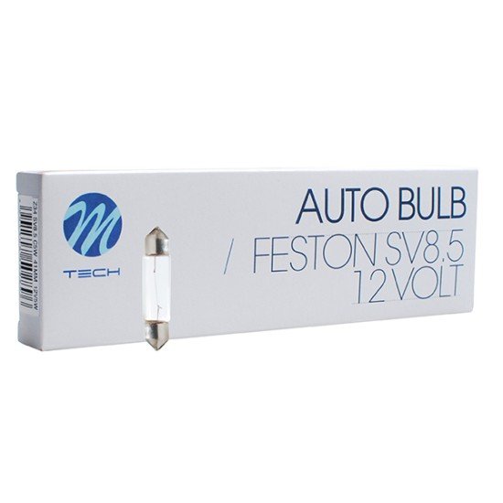 ΛΑΜΠΑΚΙΑ ΠΛΑΦΟΝΙΕΡΑΣ 5W 12V SV8,5 41mm STANDARD ΑΛΟΓΟΝΟΥ ΚΟΥΤΙ 10ΤΕΜ.-M-Tech-Z34/MT