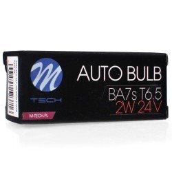 T6.5 24V 2W BA7s (ΜΙΝΙΟΝ) STANDARD ΑΛΟΓΟΝΟΥ ΚΟΥΤΙ 10ΤΕΜ.-M-Tech-Z989/MT
