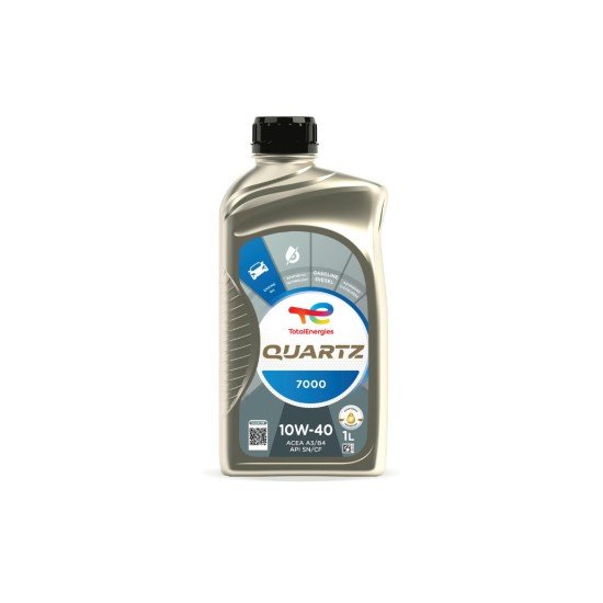 Total Quartz 7000 Συνθετικό Λάδι Αυτοκινήτου 10W-40 1lt 