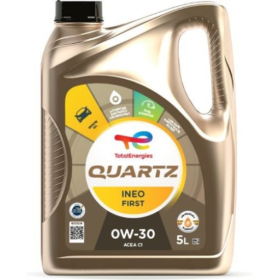 Total Quartz Ineo First Συνθετικό Λάδι Αυτοκινήτου 0W-30 5lt