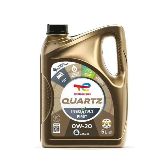 Total Quartz Ineo Xtra First Ημισυνθετικό Λάδι Αυτοκινήτου 0W-20 5lt