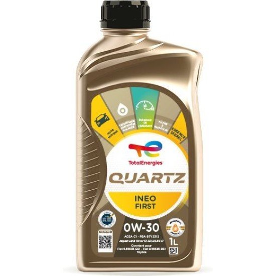 Total Quartz Ineo First Συνθετικό Λάδι Αυτοκινήτου 0W-30 1lt