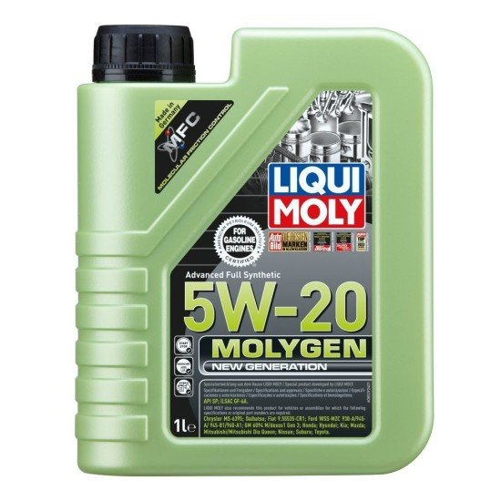 LIQUI MOLY Molygen, New Generation Λάδι κινητήρα
5W-20, 1l LIQUI MOLY Molygen, New Generation Λάδι κινητήρα
5W-20, 1l