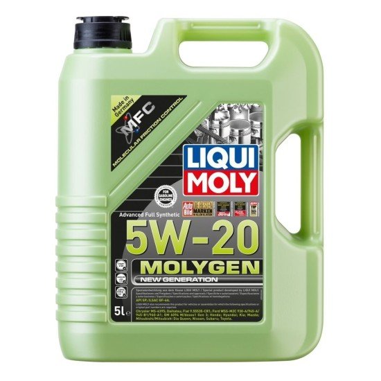 LIQUI MOLY Molygen, New Generation Λάδι κινητήρα
5W-20, 5l LIQUI MOLY Molygen, New Generation Λάδι κινητήρα
5W-20, 5l
