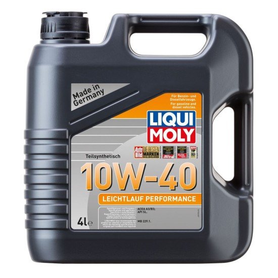 LIQUI MOLY Leichtlauf, Performance Λάδι κινητήρα
10W-40, 4l, εν μέρει συνθετικό λάδι LIQUI MOLY Leichtlauf, Performance Λάδι κινητήρα
10W-40, 4l, εν μέρει συνθετικό λάδι