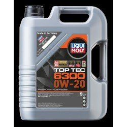 LIQUI MOLY Top Tec, 6300 Λάδι κινητήρα
0W-20, 5l LIQUI MOLY Top Tec, 6300 Λάδι κινητήρα
0W-20, 5l