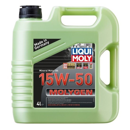 LIQUI MOLY MOLYGEN Λάδι κινητήρα
15W-50, 4l, Oρυκτέλαιο LIQUI MOLY MOLYGEN Λάδι κινητήρα
15W-50, 4l, Oρυκτέλαιο