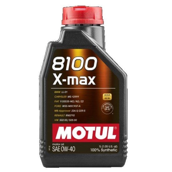 MOTUL 8100, X-MAX Λάδι κινητήρα
0W-40, 1l MOTUL 8100, X-MAX Λάδι κινητήρα
0W-40, 1l