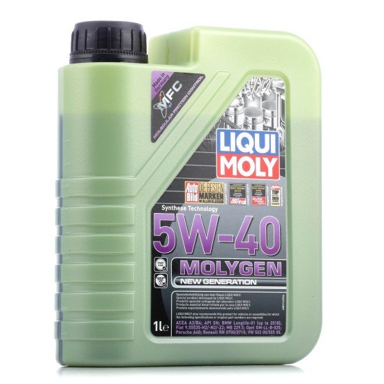 LIQUI MOLY Molygen, New Generation Λάδι κινητήρα
5W-40, 1l LIQUI MOLY Molygen, New Generation Λάδι κινητήρα
5W-40, 1l