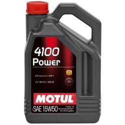 MOTUL 4100, Power Λάδι κινητήρα
15W-50, 4l, Oρυκτέλαιο MOTUL 4100, Power Λάδι κινητήρα
15W-50, 4l, Oρυκτέλαιο