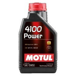 MOTUL 4100, Power Λάδι κινητήρα
15W-50, 1l, Oρυκτέλαιο MOTUL 4100, Power Λάδι κινητήρα
15W-50, 1l, Oρυκτέλαιο