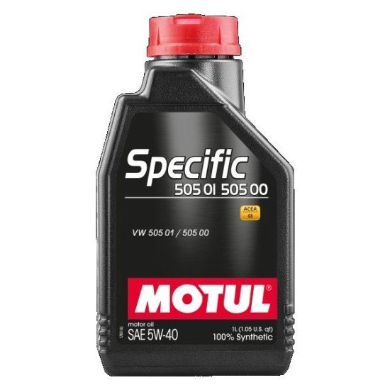 MOTUL SPECIFIC, 505 01 502 00 Λάδι κινητήρα
5W-40, 1l, Συνθετικό λάδι MOTUL SPECIFIC, 505 01 502 00 Λάδι κινητήρα
5W-40, 1l, Συνθετικό λάδι