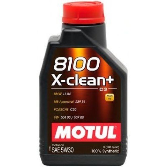 MOTUL 8100, X-CLEAN+ Λάδι κινητήρα
5W-30, 208l MOTUL 8100, X-CLEAN+ Λάδι κινητήρα
5W-30, 208l