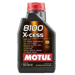MOTUL 8100, X-CESS Λάδι κινητήρα
5W-40, 1l MOTUL 8100, X-CESS Λάδι κινητήρα
5W-40, 1l