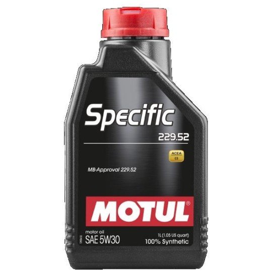 MOTUL SPECIFIC, 229.52 Λάδι κινητήρα
5W-30, 1l, Συνθετικό λάδι MOTUL SPECIFIC, 229.52 Λάδι κινητήρα
5W-30, 1l, Συνθετικό λάδι