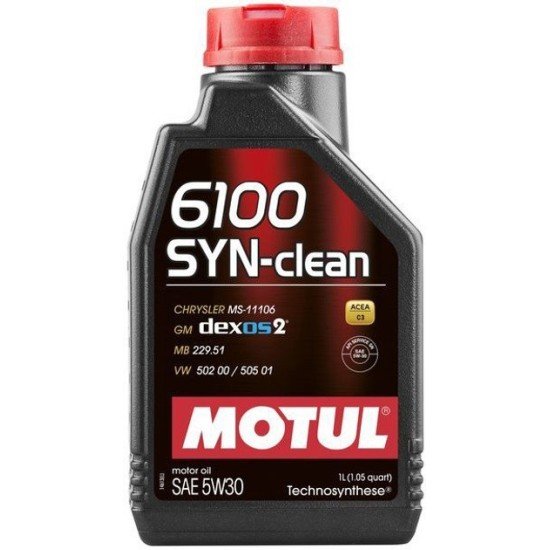 MOTUL 6100, SYN-clean Λάδι κινητήρα
5W-30, 1l MOTUL 6100, SYN-clean Λάδι κινητήρα
5W-30, 1l