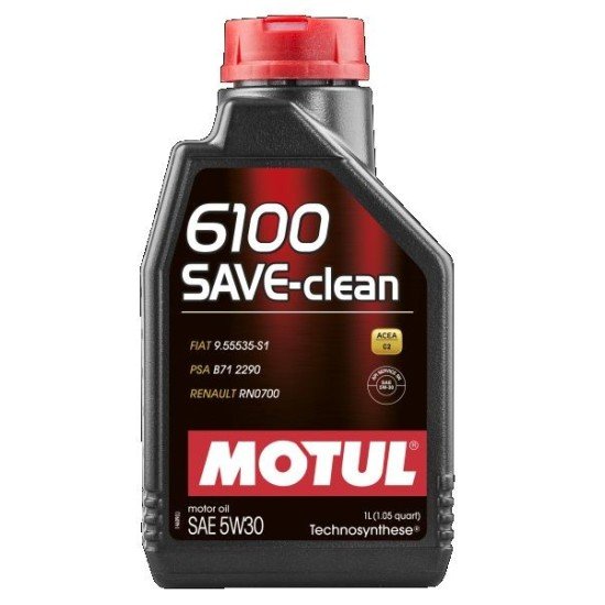 MOTUL 6100, SAVE-CLEAN Λάδι κινητήρα
5W-30, 1l MOTUL 6100, SAVE-CLEAN Λάδι κινητήρα
5W-30, 1l