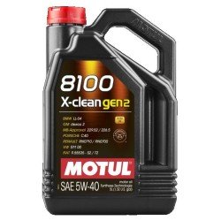 MOTUL 8100, X-clean gen2 Λάδι κινητήρα
5W-40, 5l MOTUL 8100, X-clean gen2 Λάδι κινητήρα
5W-40, 5l