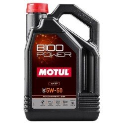 MOTUL 8100, POWER Λάδι κινητήρα
5W-50, 5l, Πλήρως συνθετικό λάδι MOTUL 8100, POWER Λάδι κινητήρα
5W-50, 5l, Πλήρως συνθετικό λάδι