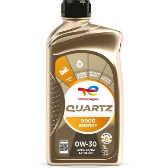 Συνθετικό λάδι TotalEnergies Quartz 9000 Energy 0W30 1L 213767 Συνθετικό λάδι TotalEnergies Quartz 9000 Energy 0W30 1L 213767