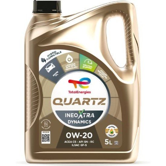 TotalEnergies Quartz Ineo Xtra Dynamics 0W20 5L 226004 TotalEnergies Quartz Ineo Xtra Dynamics 0W20 5L 226004