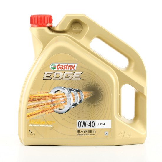 CASTROL EDGE, A3/B4 Λάδι κινητήρα
0W-40, 4l, εν μέρει συνθετικό λάδι CASTROL EDGE, A3/B4 Λάδι κινητήρα
0W-40, 4l, εν μέρει συνθετικό λάδι