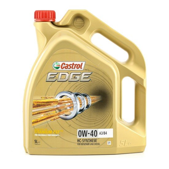 CASTROL EDGE, A3/B4 Λάδι κινητήρα
0W-40, 5l, εν μέρει συνθετικό λάδι CASTROL EDGE, A3/B4 Λάδι κινητήρα
0W-40, 5l, εν μέρει συνθετικό λάδι