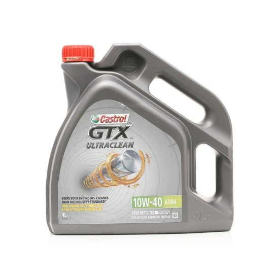 CASTROL GTX Ultraclean, A3/B4 Λάδι κινητήρα
10W-40, 4l, εν μέρει συνθετικό λάδι CASTROL GTX Ultraclean, A3/B4 Λάδι κινητήρα
10W-40, 4l, εν μέρει συνθετικό λάδι