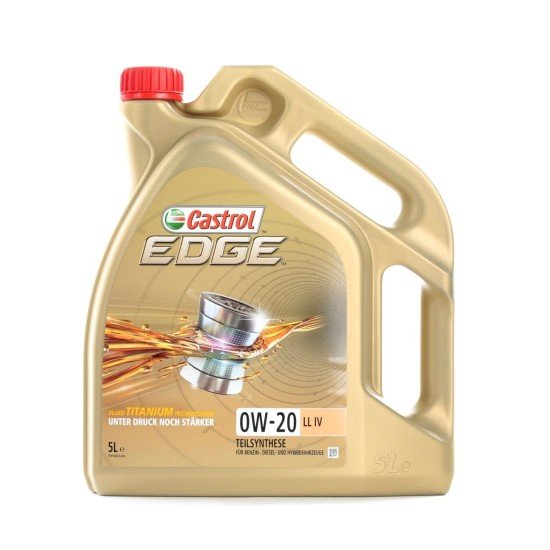 CASTROL EDGE, LL IV Λάδι κινητήρα
0W-20, 5l, εν μέρει συνθετικό λάδι CASTROL EDGE, LL IV Λάδι κινητήρα
0W-20, 5l, εν μέρει συνθετικό λάδι