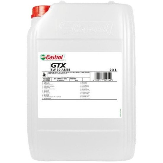 CASTROL GTX, A5/B5 Λάδι κινητήρα
5W-30, 20l CASTROL GTX, A5/B5 Λάδι κινητήρα
5W-30, 20l